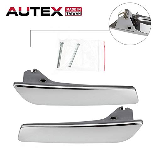 Product Cover AUTEX 81195 Pair Interior Door Handles Compatible with Cadillac Escalade 2007 2008 2009 2010 2011 2012 2013 2014,Chevrolet Tahoe Avalanche Replacement for GMC Yukon Pickup Truck 15935954 22855620