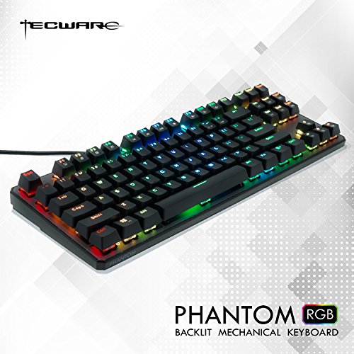Product Cover Tecware Phantom 87 Key Mechanical Keyboard, RGB led, Outemu Brown Switch