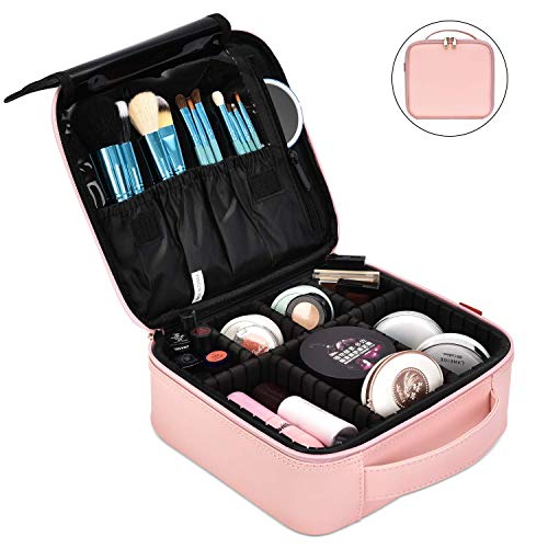 Product Cover NiceEbag Professional Makeup Case for Make Up Artist, Waterproof Makeup Bag for Men and Women, Portable Cosmetic Organizer Easy to Carry for Travel, Cosmetic Case with Adjustable Dividers