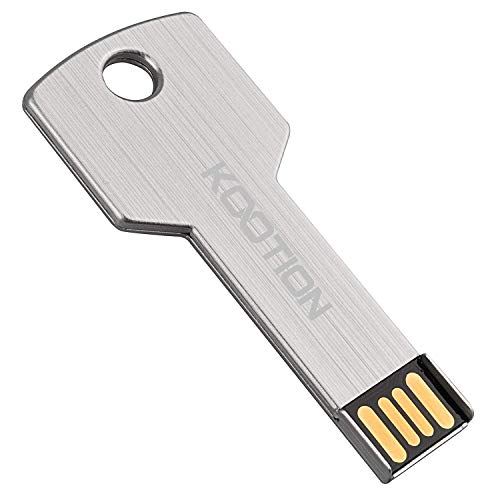 Product Cover KOOTION 64GB Metal Key Design USB Flash Drive, Metal Key Shaped Memory Stick, USB 2.0 Sliver
