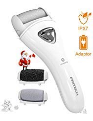 Product Cover Generic Electronic Foot File, Wet and Dry Callus Remover Pedicure Tools for Dead Hard Cracked Skin Rechargeable Foot Care Tool with 3 Roller Heads, LED Light, Cleaning Brush and Traveling Bag