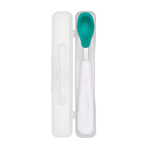 Product Cover OXO Tot On-The-Go Feeding Spoon with Travel Case, Teal