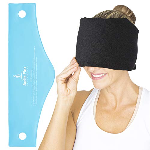 Product Cover Arctic Flex Headache Relief Ice Pack Hat - Flexible Cold and Hot Gel Migraine Wrap Eye Mask for Head Injuries, Neck, Shoulder Tension Pain - Freeze, Heat Therapy - Kid, Men, Women - Wearable, Reusable