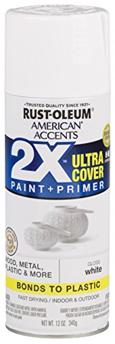 Product Cover Rust-Oleum 327874 American Accents Spray Paint, 12 oz, Gloss White