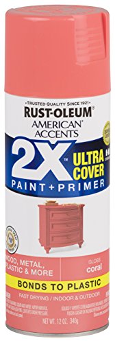 Product Cover Rust-Oleum 327903 American Accents Spray Paint, 12 oz, Gloss Coral