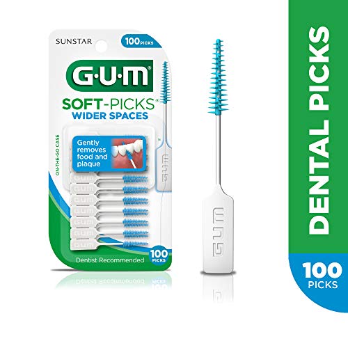 Product Cover GUM Soft-Picks Wider Spaces Dental Picks, 100 Count