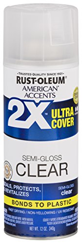 Product Cover Rust-Oleum 327865 American Accents Spray Paint, 12 oz, Semi-Gloss Clear