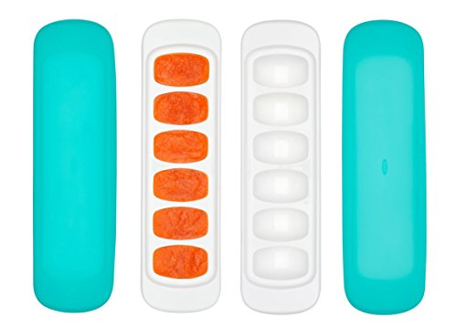 Product Cover OXO Tot 2-Piece Baby Food Freezer Tray with Silicone Lid, Teal