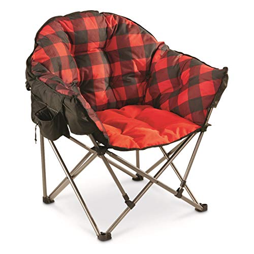 Product Cover Guide Gear Oversized Club Camp Chair, 500-lb. Capacity, Red Plaid