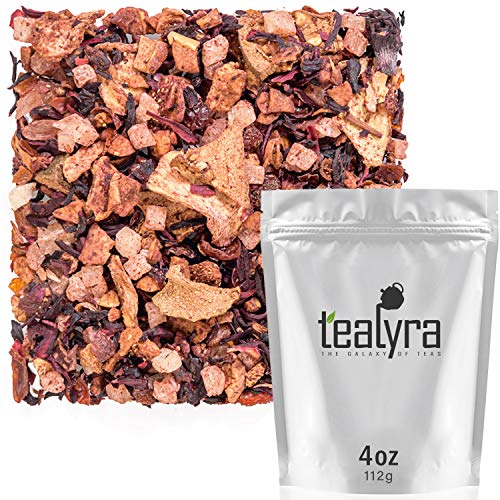 Product Cover Tealyra - Aloha Hawaii - Pineapple - Hibiscus - Guava - Strawberry - Herbal Fruity Loose Leaf Tea - Hot or Iced - Caffeine Free - 112g (4-ounce)