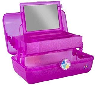 Product Cover Caboodles On-The-Go Girl Hot Pink Sparkle Jellies Vintage Case, 1 Lb