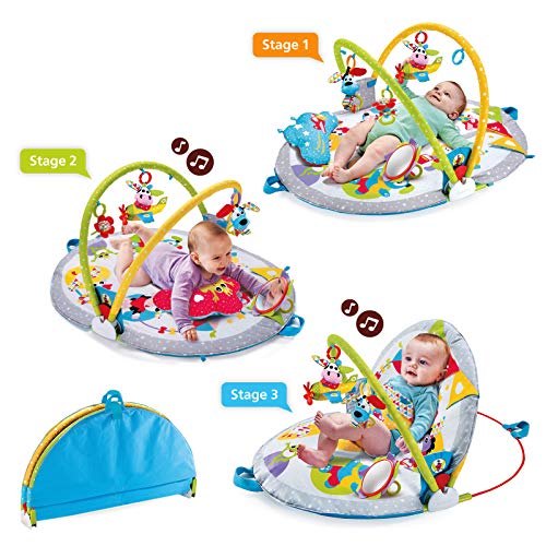 Product Cover Yookidoo Baby Play Gym Lay to Sit-Up Play Mat. 3-in-1 Infant Activity Center for Newborns. 0 - 12 Month