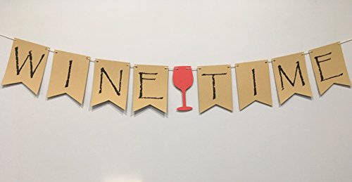 Product Cover Wine Time Banner for Wine Tasting Party, Wine Banner, Shower Bunting