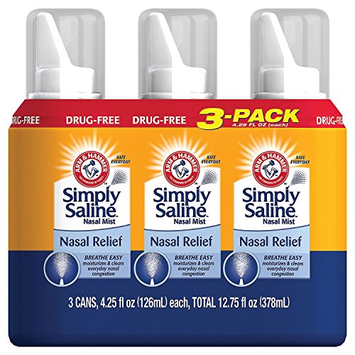 Product Cover Simply Saline Adult Nasal Mist, Original, Giant Size, 4.25 Oz Pack of 3