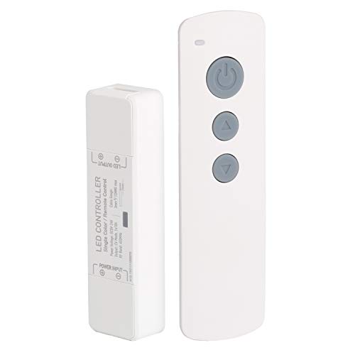 Product Cover LED Strip Light Controller,SPIGHTDEX RF Mini Dimmer Single Channel LED Remote Smart Wireless Remote with Control