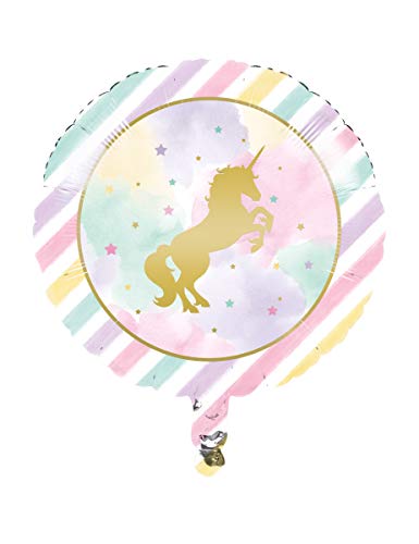 Product Cover Creative Converting 329305 Unicorn Sparkle Foil Balloon Party Supplies, 18