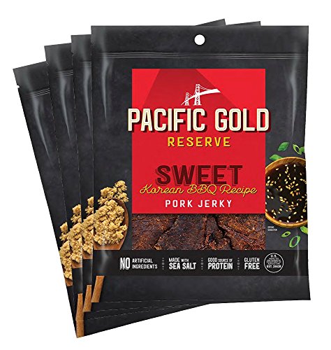 Product Cover Pacific Gold Reserve Sweet Korean BBQ Pork Jerky, 2.5 Ounce (Pack of 4)