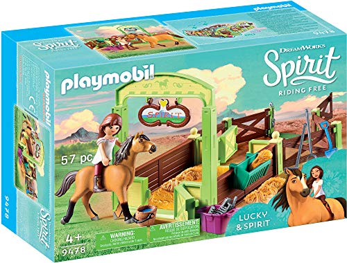 Product Cover PLAYMOBIL Spirit Riding Free Lucky & Spirit with Horse Stall Playset, Multicolor