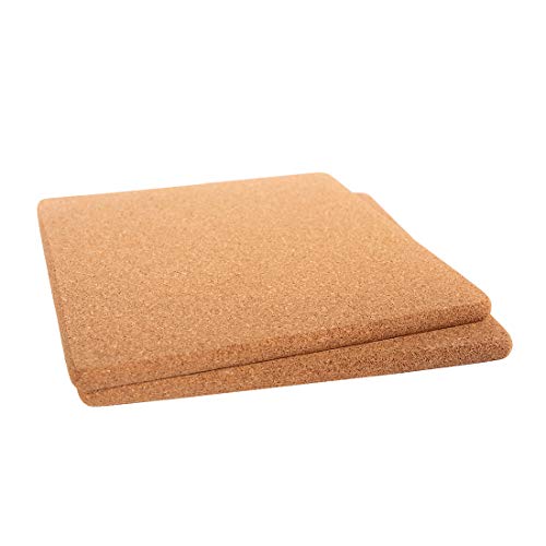 Product Cover Cork Trivets Square, for Kitchen,7-Inch Each(18cm x1cm), Set of 2