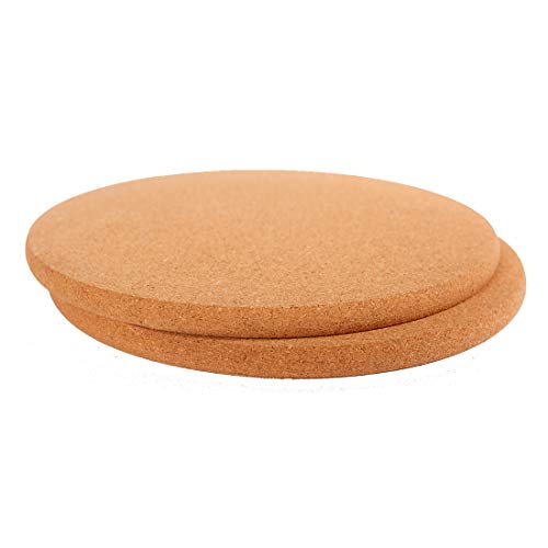Product Cover Cork Trivets Round,8.66-Inch Each (22cm x 1cm), Set of 2