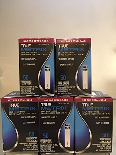 Product Cover True Metrix Blood Glucose Test Strips 250 Ct ( 5 Boxes )