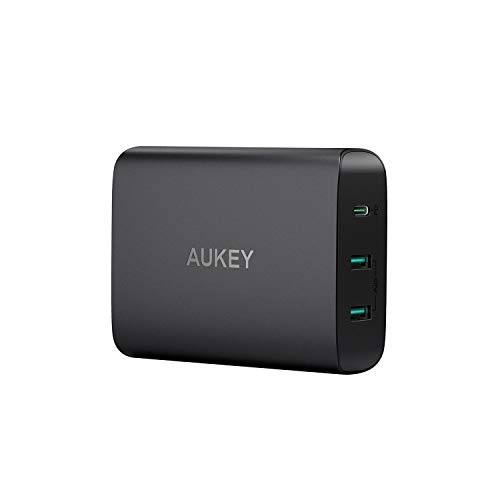 Product Cover AUKEY USB C Charger with 60W Power Delivery 3.0 & Dual Port USB C Wall Charger, Compatible with MacBook/Pro, Dell XPS, iPhone 11/11 Pro/Max, AirPods Pro, Samsung Galaxy S8 / S8+ / Note8 and More