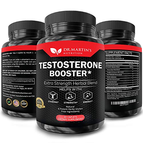Product Cover Extra Strength Testosterone Booster - Naturally Boost Your Libido, Stamina, Endurance, Strength & Energy for Men & Women - Burn Fat & Build Lean Muscle Mass Today (60 Capsules)