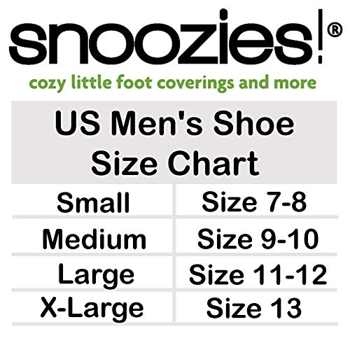 Product Cover Snoozies Mens Two Tone Fleece Lined Slippers | Comfortable Slippers for Men | Fuzzy Mens Slipper Socks | Soft Sole Mens House Slippers | Multiple Sizes and Colors