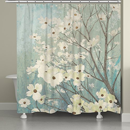 Product Cover Crystal Emotion Flowering Dogwood Blossoms Shower Curtain 72x78inch