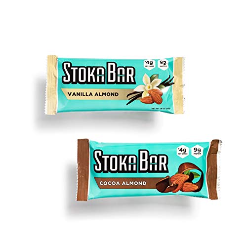 Product Cover Stoka Bars| Variety Pack | All Natural Energy Bar | High Protein Low Carb | Keto and Vegan Friendly | 8 Count