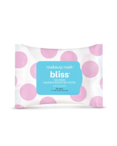 Product Cover Bliss - Makeup Melt Oil-Free Makeup Remover Wipes | Facial Cleansing Wipes w/Chamomile, Aloe & Marshmallow Root for Hydrating Skin | All Skin Types | Vegan | Cruelty Free | Paraben Free | 30 ct.