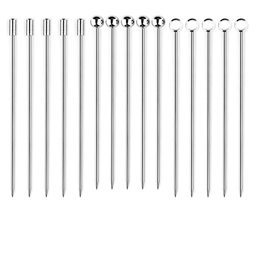 Product Cover I-MART Stainless Steel Cocktail Picks Martini Picks Set (Pack of 15)