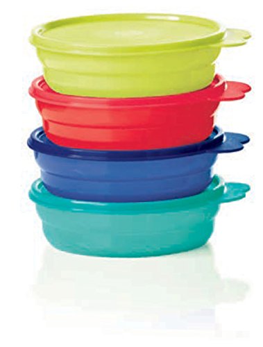 Product Cover Tupperware Microwave Cereal Bowls 2018 Red, Green, Blue, Emberglow