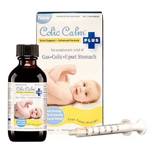 Product Cover Colic Calm Plus Homeopathic Gripe Water - 2 Fl. Oz. - Professional Strength Colic & Infant Gas Relief Drops - Helps Soothe Baby Gas, Colic, Upset Stomach, Reflux, Hiccups - Made in The USA