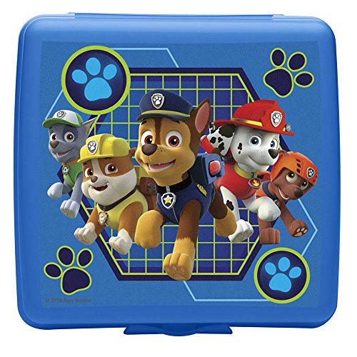 Product Cover Zak Designs Paw Patrol Reusable Sandwich Container, Rocky, Rubble, Chase, Marshall and Zuma