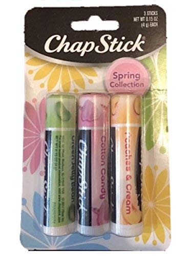 Product Cover ChapStick Spring Collection Cotton Candy Green Jelly Bean Peaches & Cream 3 pk