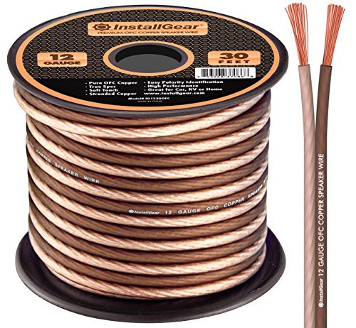 Product Cover InstallGear 12 Gauge Speaker Wire - 99.9% Oxygen-Free Copper - True Spec and Soft Touch Cable (30-feet)