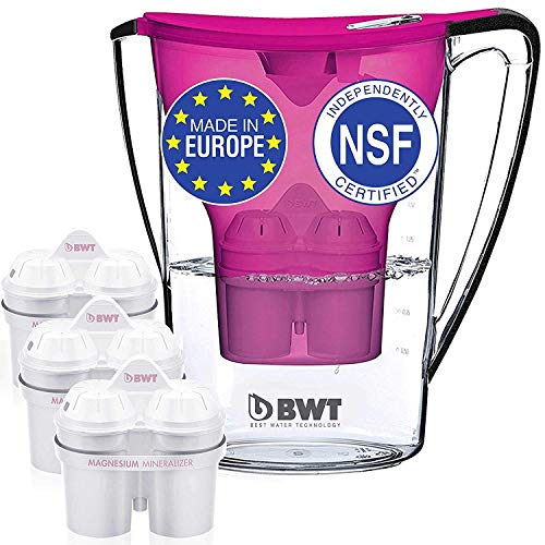 Product Cover BWT Premium Water Filter Pitcher with 3 (60 Day) Filters Included, Award Winning Austrian Quality, Technology For Superior Filtration & Taste