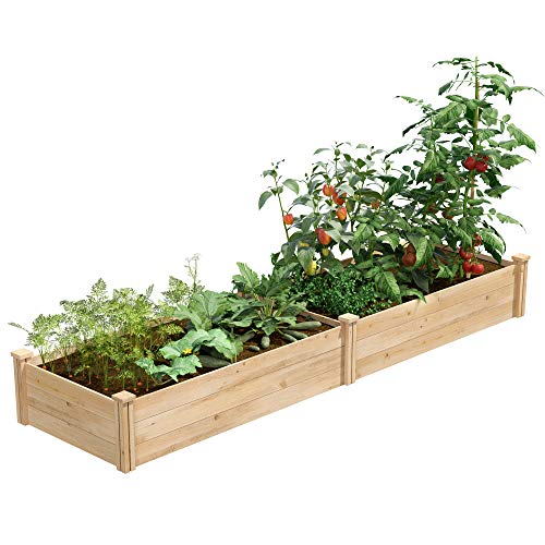 Product Cover Greenes Fence Best Value Cedar Raised Garden Bed Planter, 24