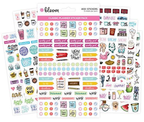 Product Cover bloom daily planners New Classic Planner Sticker Sheets - Variety Sticker Pack - 417 Stickers Per Pack!