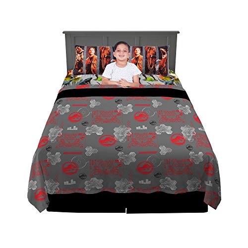Product Cover Franco Kids Bedding Super Soft Sheet Set, 4 Piece Full Size, Jurassic World