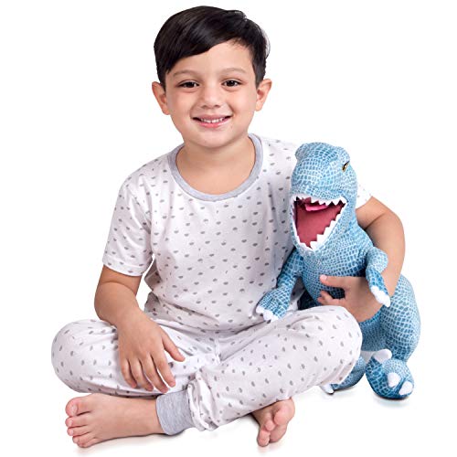 Product Cover Franco Kids Bedding Super Soft Plush Cuddle Pillow, Jurassic World Blue T-Rex