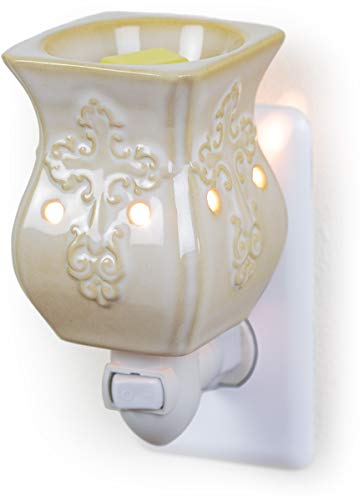 Product Cover Dawhud Direct Plug-in Fragrance Wax Melt Warmers (Antique White Ceramic Accent)