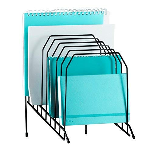 Product Cover Mindspace Multi Step File Organizer | Desk File Organizer | Stackable Letter Tray | The Wire Collection, Black