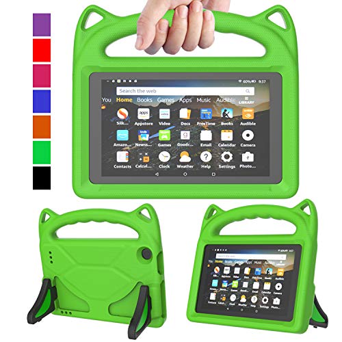 Product Cover MENZO Kids Case for All-New Fire 7 Tablet (9th Generation - 2019 Release), Light Weight Shockproof Handle Stand Kids Friendly Case for Amazon Fire 7 2019 & 2017 (7