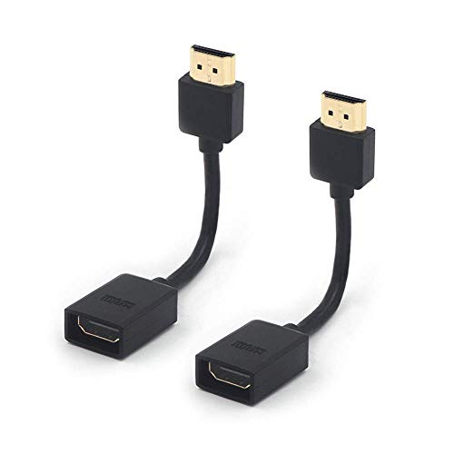 Product Cover VCE 2-Pack Gold Plated HDMI Male to Female Swivel Adapter Converter for Google Chrome Cast, Fire TV Stick, Roku Stick Connection to TV