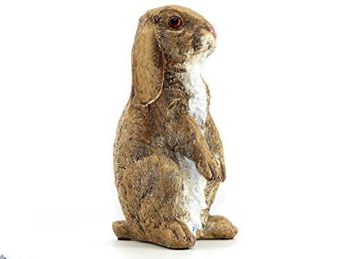 Product Cover Bellaa 23127 Standing Rabbit Statue Curious Cute Outdoor Garden Patio Sculpture 10 inch Presents for Mom Gifts for Grandma