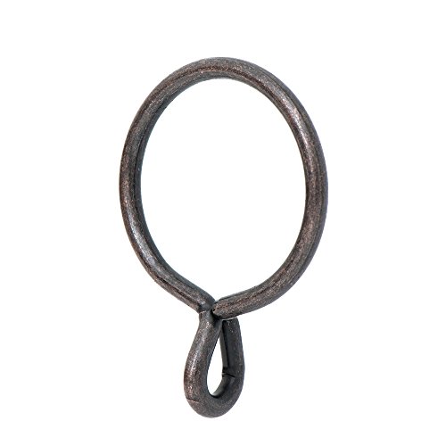 Product Cover Ivilon Drapery Eyelet Curtain Rings - 1.7 Inch Ring for Curtain Hook Pins, Set of 14 - Oil Rubbed Bronze (ORB)