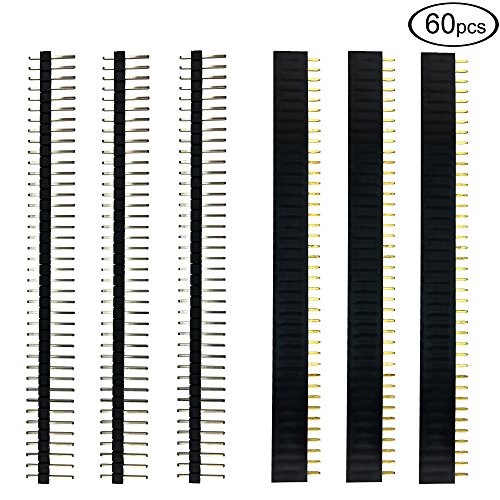 Product Cover 60pcs Male and Female Pin Headers for Arduino Connector Prototype Shield by DEPEPE
