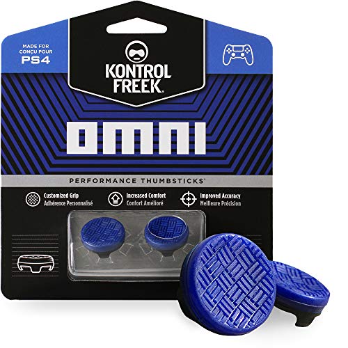 Product Cover KontrolFreek Omni for PlayStation 4 (PS4) Controller | Performance Thumbsticks | 2 Low-Rise Concave | Blue